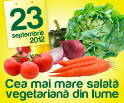 Cea mai mare salata vegetariana din lume la EXPOROM Bucuresti