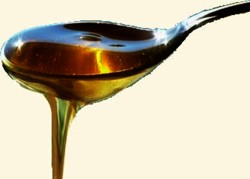 Miere cu nuante de verde si albastru