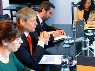 Intalnirea comisarului european pentru agricultura, Dacian Ciolos cu reprezentantii MADR si MFE