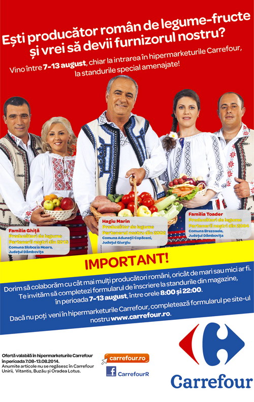 Producatorii legume-fructe Carrefour