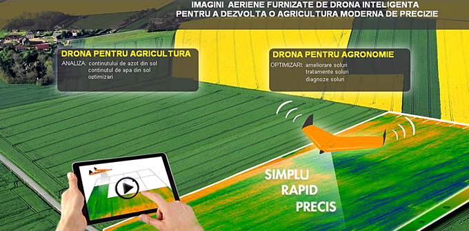 Sistem inteligent cu drone pentru agricultura