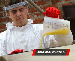 Pregatiti solutia pentru tratament direct in rezervorul echipamentului de stropit!