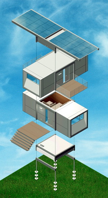 Casa ecologica ZERO structura