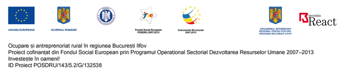 Ocupare si antreprenoriat rural in regiunea Bucuresti-Ilfov