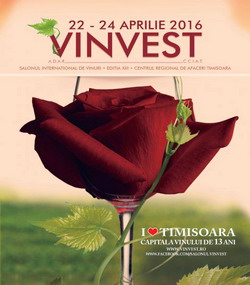 VINVEST 2016 – Timisoara va fi in perioada 22-24 aprilie “Capitala Vinului”