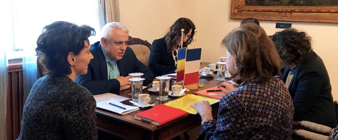 Intalnirea ministrului Petre Daea cu Michele Ramis ambasadorul Frantei
