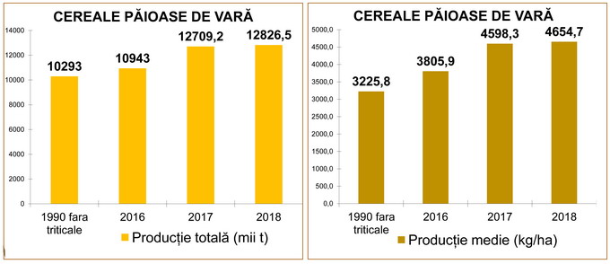 Recolta din vara anului 2018 - grafic 1