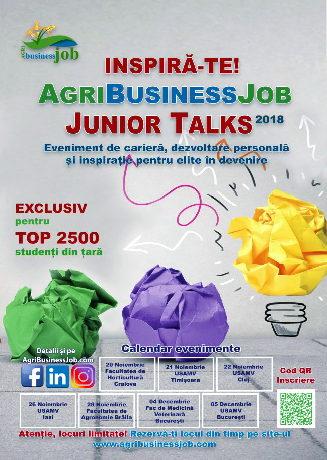 AgriBusinessJob Junior Talks 2018 - calendar