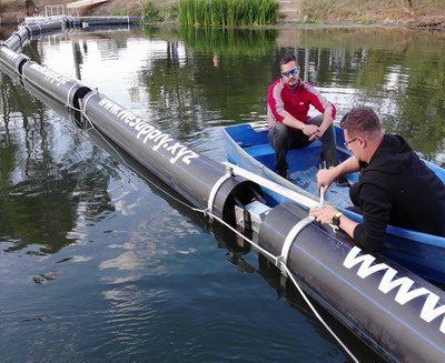 Primul sistem de curatare automata a raurilor DRAVIR inventat de 2 tineri oradeni