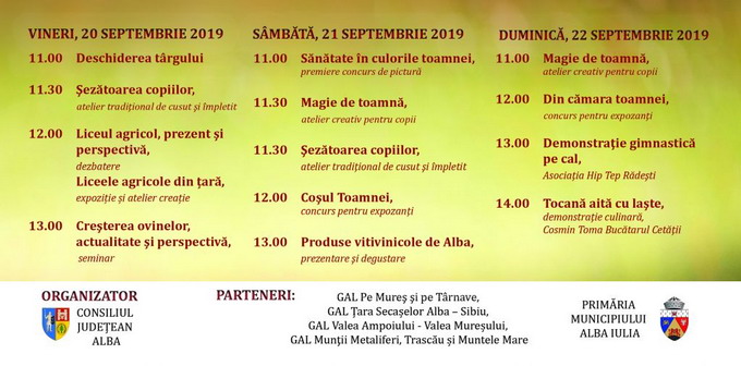 Targul APULUM AGRARIA 2019 program