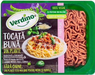 Proteina de mazare folosita ca alternativa vegetala la produsele cu carne