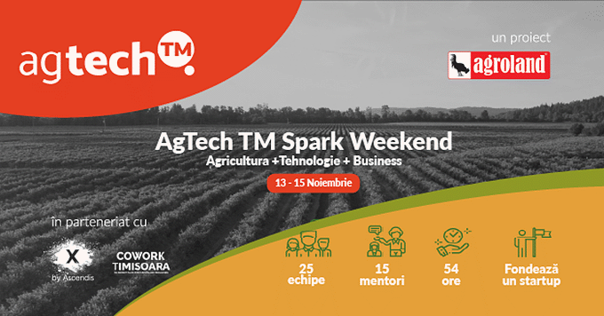 AgTech TM by Agroland program de incubare de startup-uri care stimuleaza si sustine inovatia in agricultura - hackathonul AgTech TM Spark Weekend