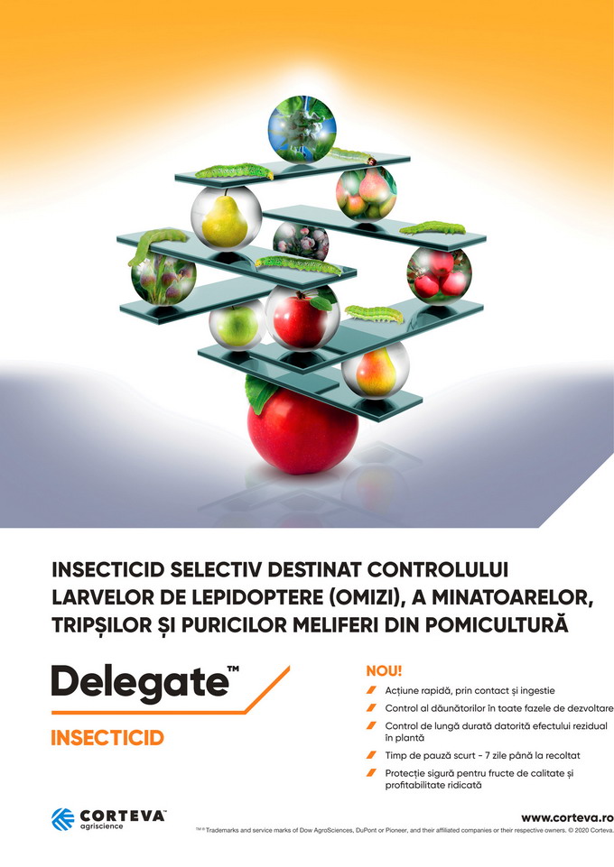 DELEGATE - Noul insecticid de combatere in pomicultura