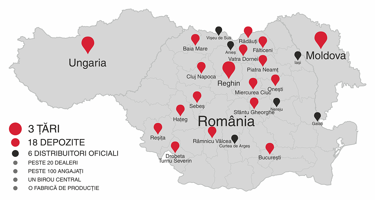 Gama noua de motocultoare PSU - Harta MAVI Romania