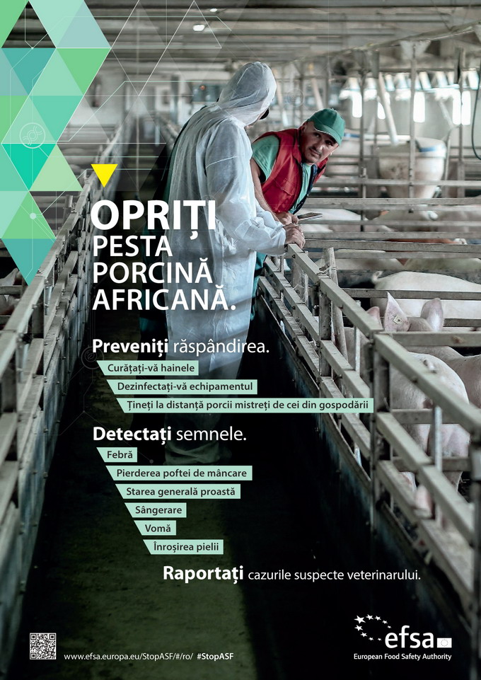 Pesta porcina africana - campanie EFSA Poster