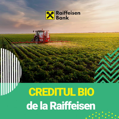 Raiffeisen Bank lanseaza Creditul BIO pentru fermierii preocupati de agricultura sustenabila