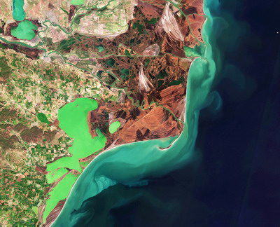 ESA: Delta Dunarii fotografiata din spatiu la rezolutie inalta