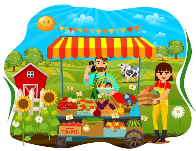 Farmvio - platforma locala de e-commerce dedicata fermierilor - Ilustratie generala