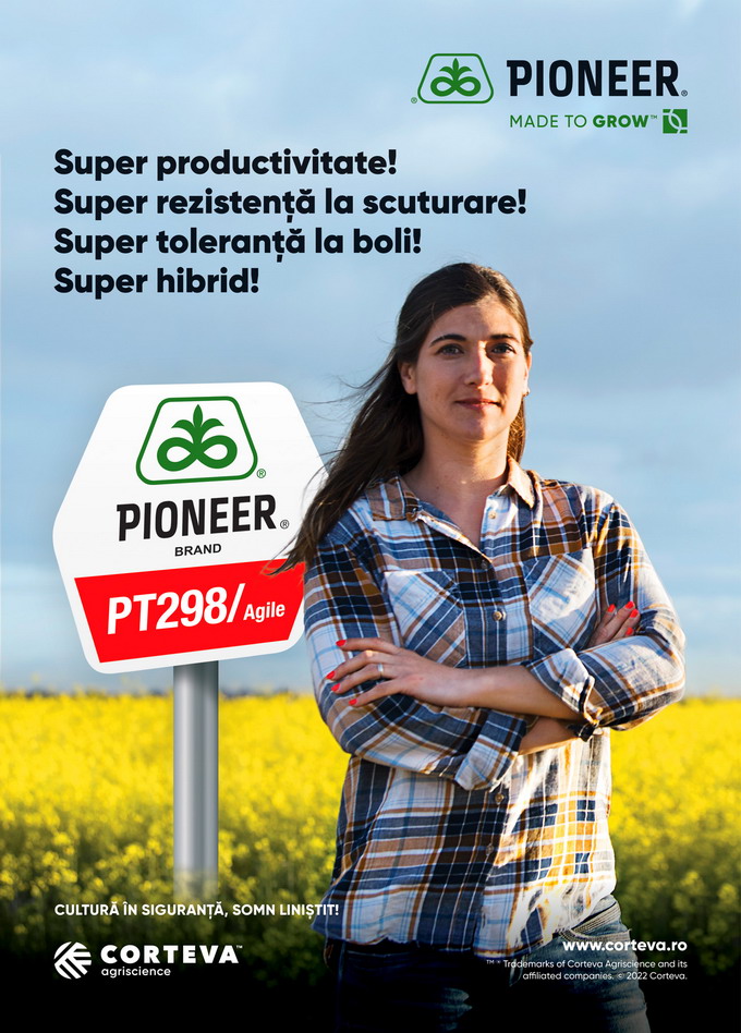 PT298 Agile  hibridul de rapita Pioneer