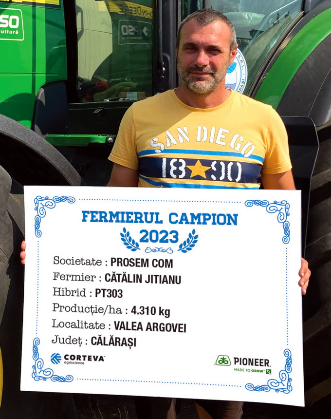 Fermieri campioni cu hibridul de rapita PT303 - catalin jitianu