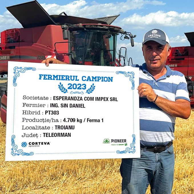 Fermieri campioni cu hibridul de rapita PT303 - sin daniel