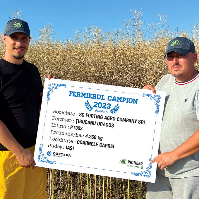 Fermieri campioni cu hibridul de rapita PT303 - tibucanu dragos