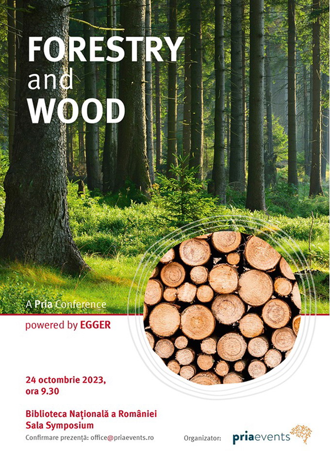 FORESTRY  WOOD Conference in 24 octombrie 2023 - poster