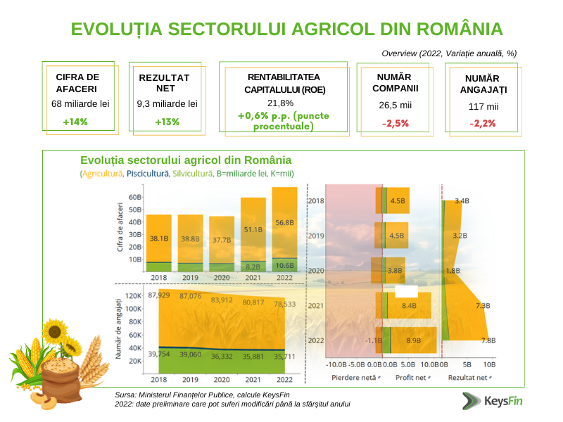 INFOGRAFIC Evolutie sector agricol Romania  KeysFin