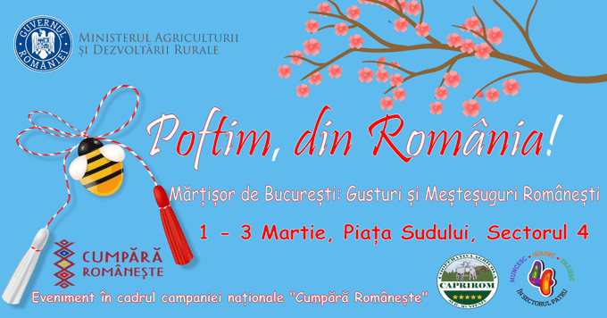 Targul Poftim din Romania - Martisor de Bucuresti - Gusturi si Mestesuguri Romanesti 2024