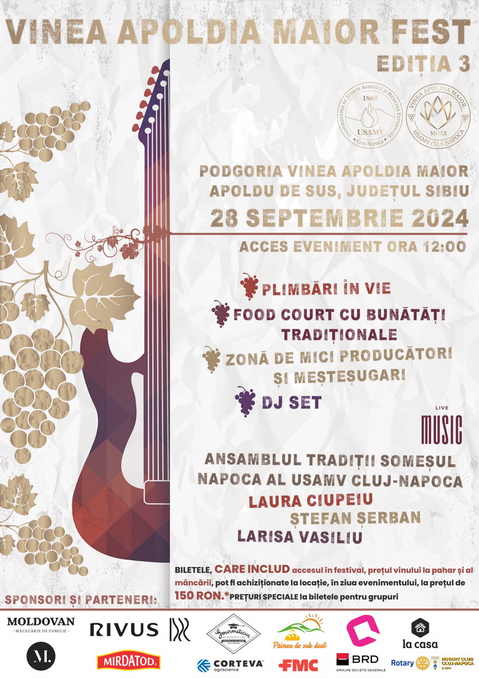 Vinea Apoldia Maior Fest 2024 - Afis