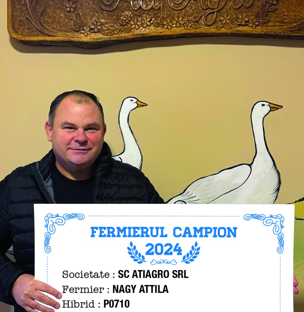 Nagy Atilla – fermier campion cu P0710, hibrid de top în județul Bihor