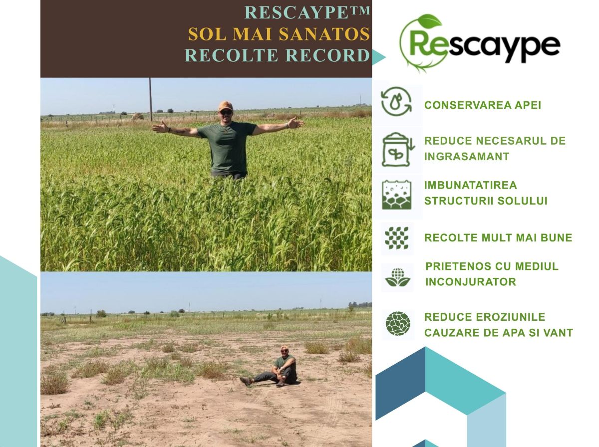 Rescaype™ – Inovația care Regenerează Solul și Revoluționează Agricultura