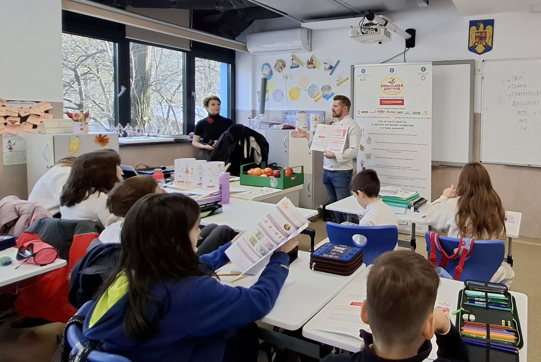 600.000 de elevi, profesori și părinți au învățat despre principiile unei alimentații sănătoase, în cadrul programului educațional Sărbătoarea Gustului, finanțat de Fundația Auchan.