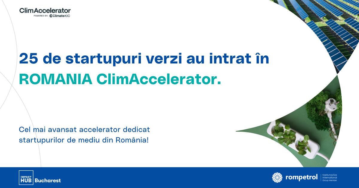 25 de startupuri verzi, selectate în ClimAccelerator 2025