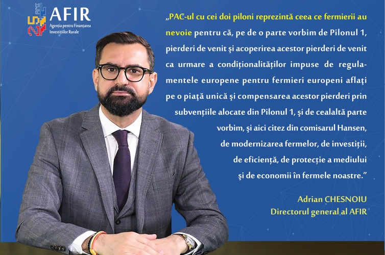 Declarația Directorului general Adrian CHESNOIU privind bugetul PAC post 2028