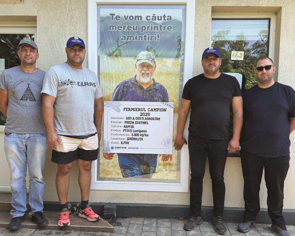 Povestea succesului: 5.600 kg/ha cu PT315, performanța fermierului Costinel Preda