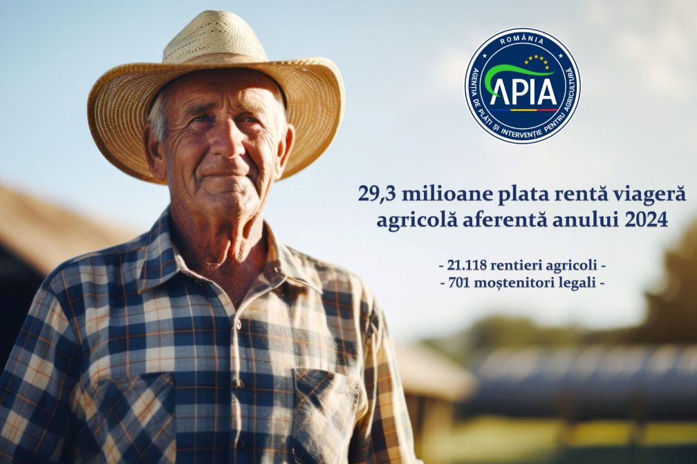 APIA a finalizat platile penru renta viagera agricola aferenta anului 2024