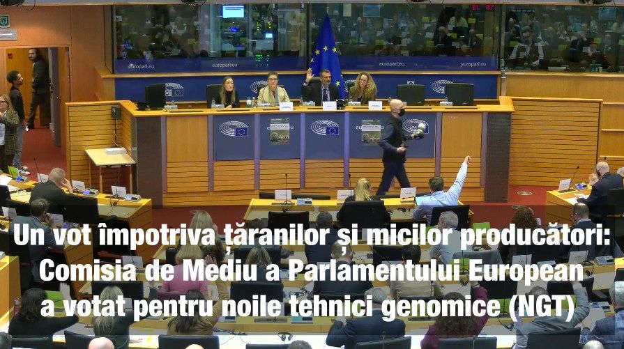 Eco Ruralis – Asociația țăranilor și țărăncilor din România – impotriva intoducerii noilor tehnici genomice (NGT)
