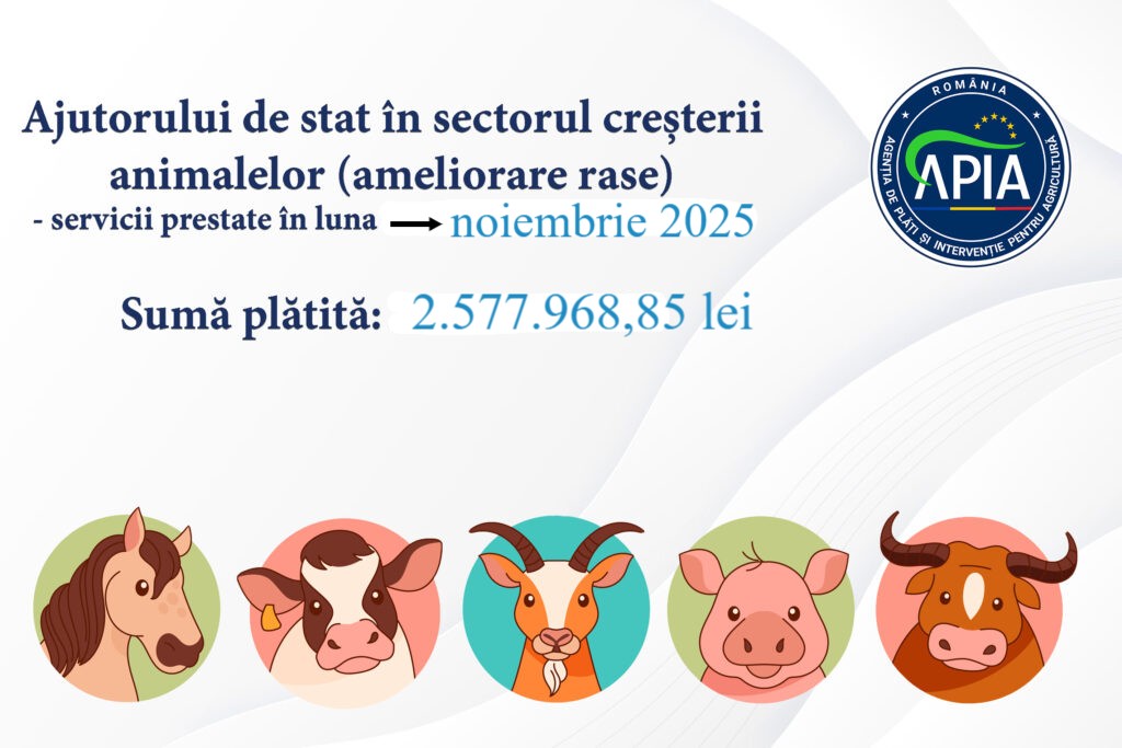 Plăți APIA pentru crescătorii de animale