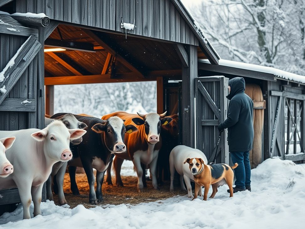 Recomandări ANSVSA pentru protejarea animalelor în condiții meteo severe