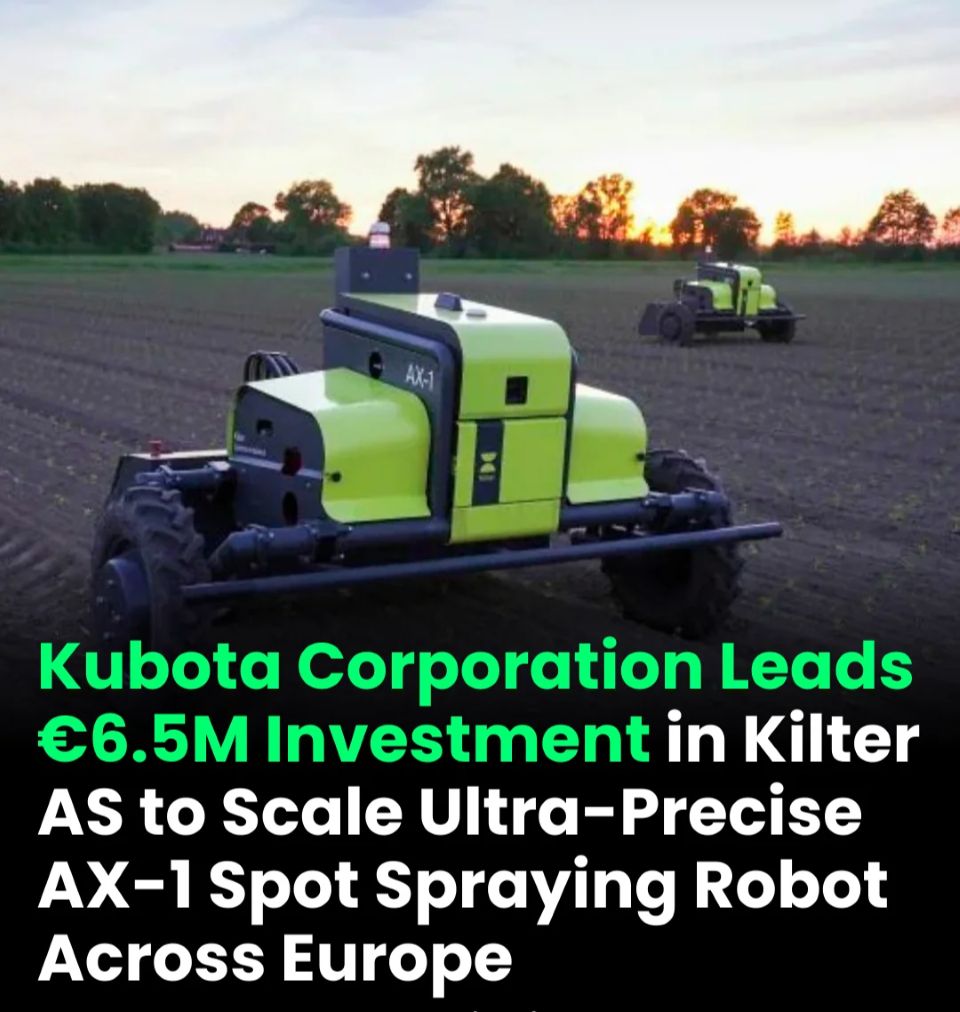 Kubota investește 6,5 milioane de euro în robotul autonom Kilter AX-1 pentru pulverizare de precizie