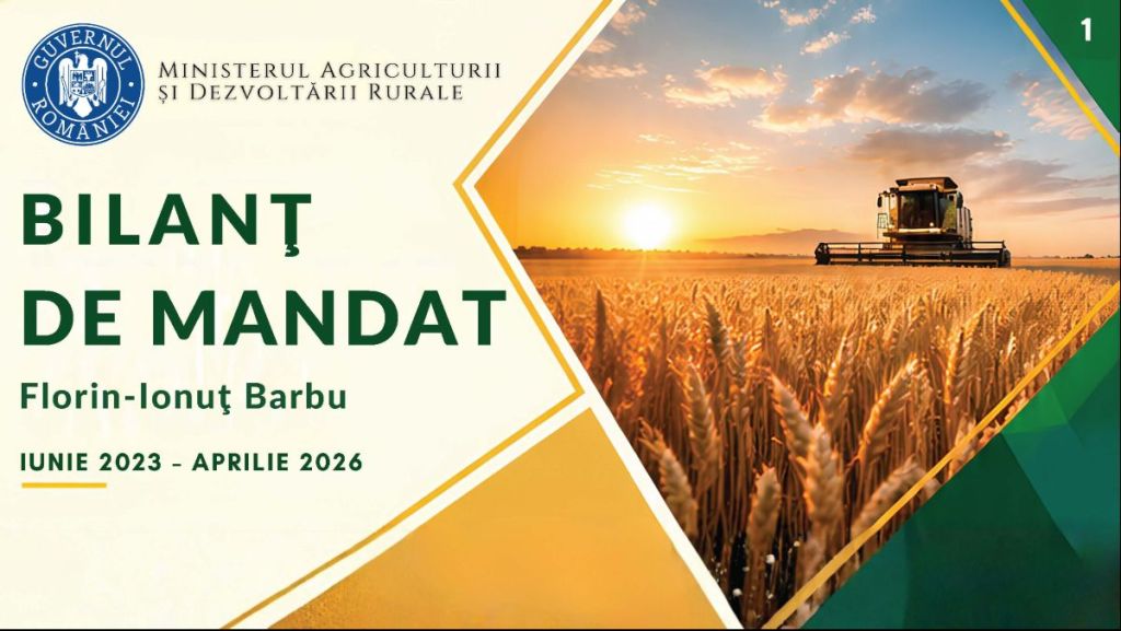 La final de mandat ministrul agriculturii Florin Barbu și-a prezentat bilanțul