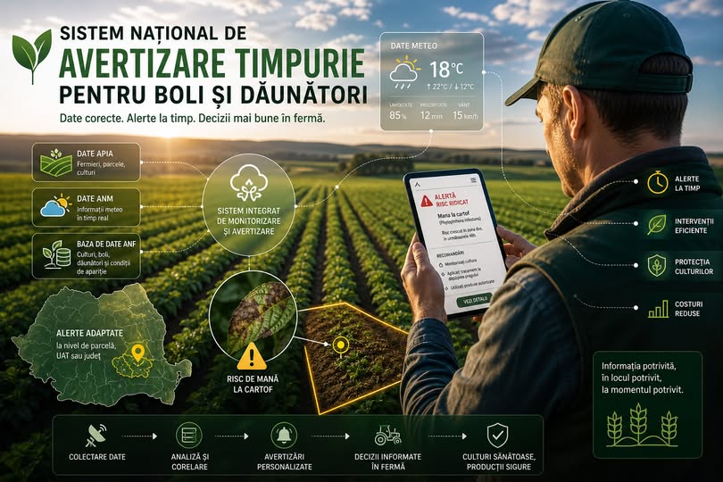 ANF dezvoltă un sistem național de avertizare timpurie pentru boli și dăunători