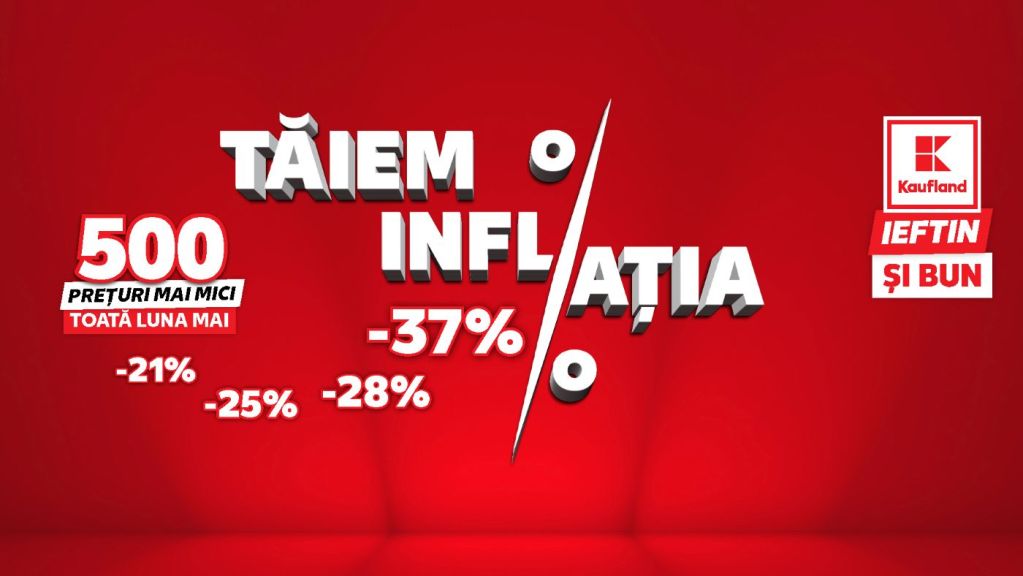 Kaufland România lansează campania „Tăiem inflația”: peste 500 de produse la prețuri mai mici