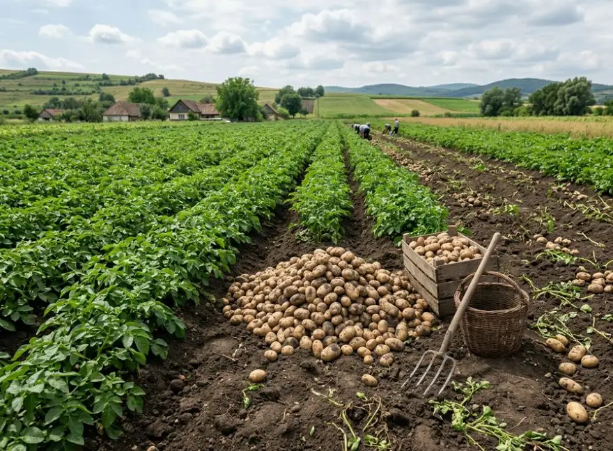 Prețul cartofului a explodat pe bursa europeană