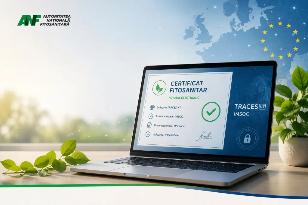 Anunț ANF: Certificatele fitosanitare vor fi emise exclusiv în format electronic