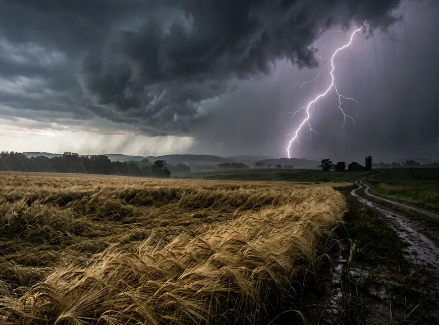 Alertă meteo de vreme severă: Cod portocaliu de vijelii și ploi torențiale în 17 județe, până vineri dimineața