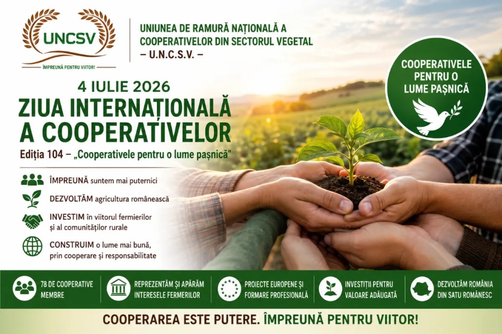 Ziua Internațională a Cooperativelor Ediția 104 – „Cooperativele pentru o lume pașnică”