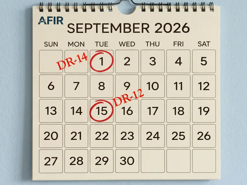AFIR: calendarul de lansare a intervențiilor DR-12 și DR-14