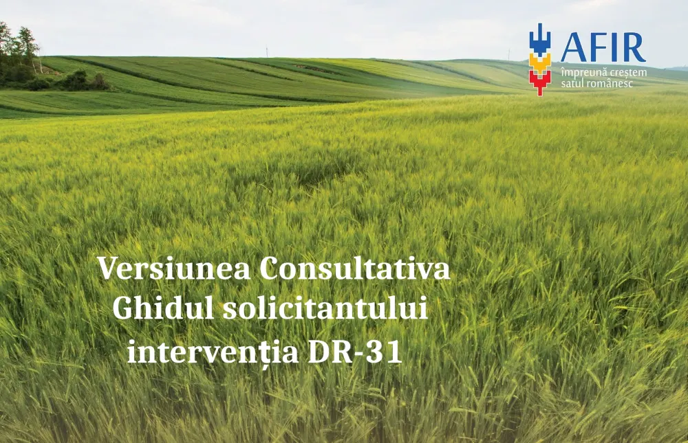 AFIR a lansat Ghidul consultativ pentru intervenția DR-31